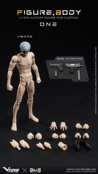 VTOYS×BMS 1/12スケール可動フィギュア素体 ONE(ワン) VB002 ホワイトスキン