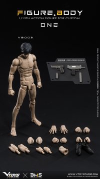 VTOYS×BMS 1/12スケール可動フィギュア素体 ONE(ワン) VB003 イエロースキン