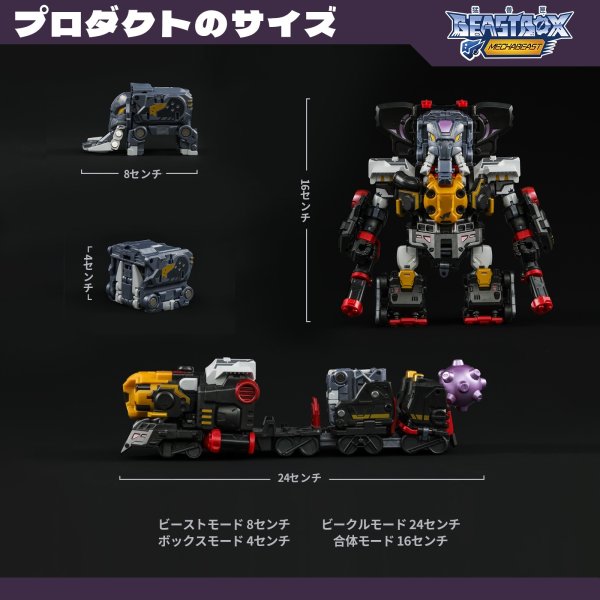 画像2: 52TOYS BEASTBOX MEGA MECHABEAST BMM-01 PSYCHOTRAIN(サイコトレイン)