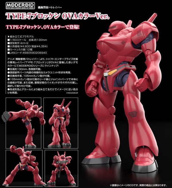 画像1: MODEROID 『機動警察パトレイバー』 TYPE-7ブロッケン OVAカラーVer.